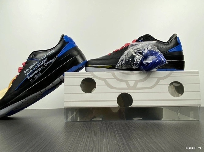 Rep Onekick Blue Off-White Jordan DJ4375-004 Low 2 Retro SP Black 0728